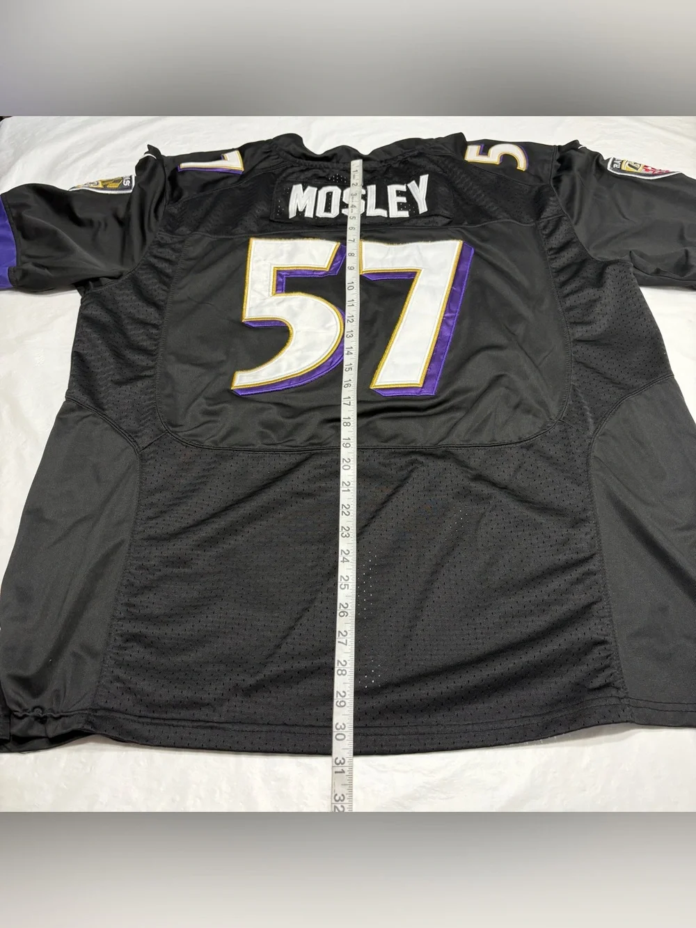 Nike On Field CJ Mosley #57 Black Baltimore Ravens Football Jersey Men’s 56 3XL